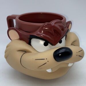 Vintage Looney Tunes Tazmanian Devil Taz 3D Mug Cup Warner Bros. 1993
